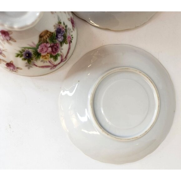 Floral Fine Bone China Teacup & Saucer Set of 2 - Picture 8 of 11